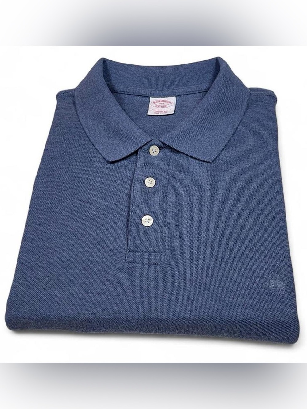 Brooks Brothers 1818 Performance Polo Blue L/S Polo Shirt Men’s Size XXL Golf